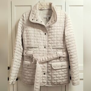 Laundry By Shelli Segal Quilted Beige Puffer Jacket